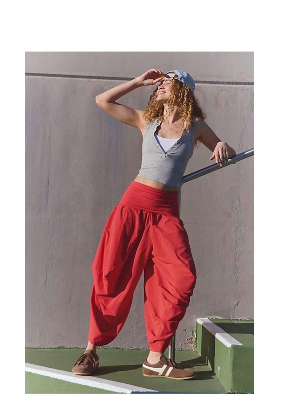 FP Movement One Piece Convertible Size Large Grapefruit Crush Side Pockets